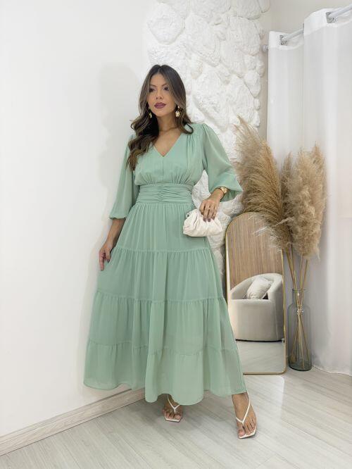 Vestido Paola Verde Menta