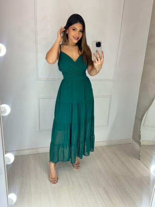 Vestido Bia Verde Esmeralda