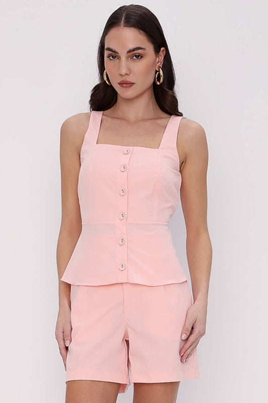 Blusa Bata Rosa Frost