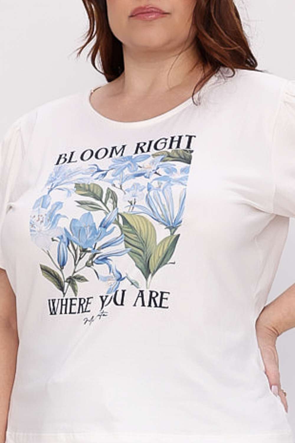 T Shirt Bloom Mais Gata Azul Aura