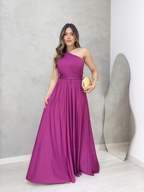 Vestido Letícia Fúcsia