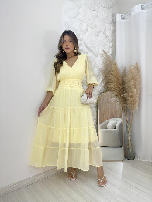 Vestido Paola Amarelo
