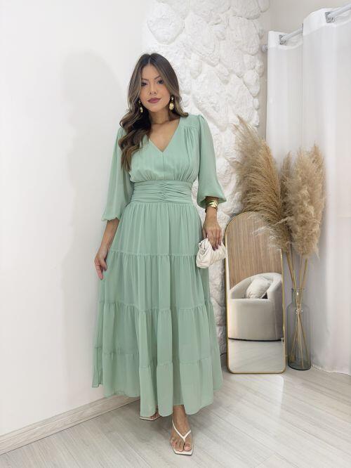 Vestido Paola Verde Menta