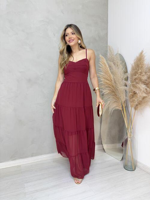 Vestido Serena Marsala