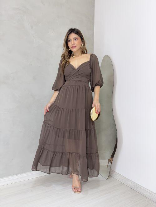 Vestido Olivia Marrom